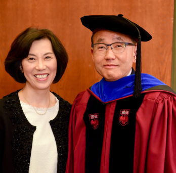 Prof. Cho at the celebration of his endowed Chair in the Natural Sciences.
                  