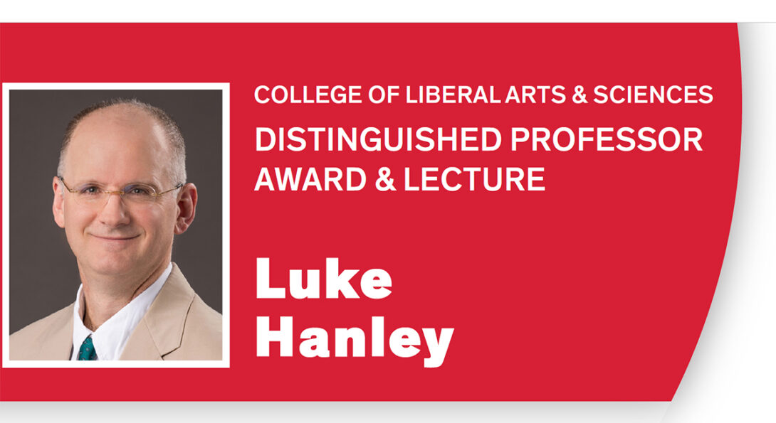 Prof. Luke Hanley was named UIC LAS Distinguished Professor on Nov. 20.