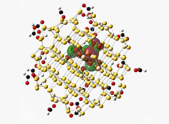 The Snee group uses theoretical methods such as DFT to characterize quantum dots.