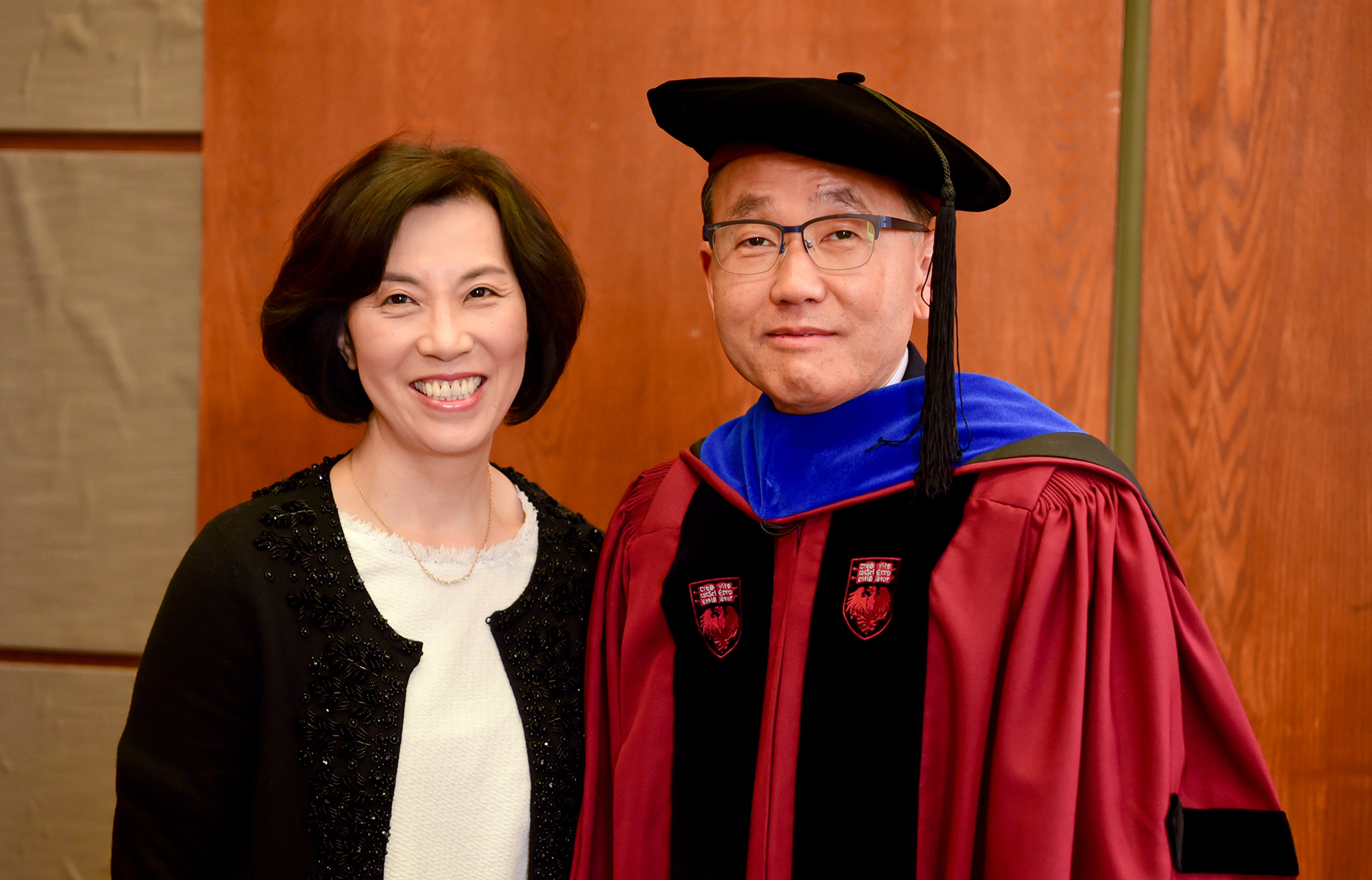 Prof. Cho at the celebration of his endowed Chair in the Natural Sciences.
                  