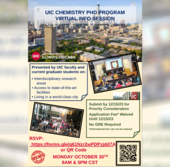 UIC Chemistry P.h.D Program Virtual information session
                  