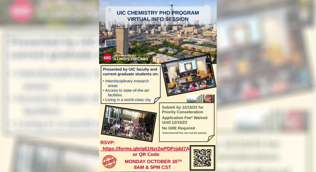 UIC Chemistry P.h.D Program Virtual information session